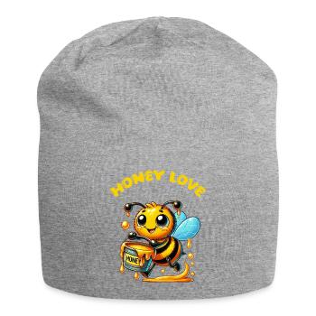 Abeille Abeille Abeille - Bonnet en jersey - gris chiné - Devant