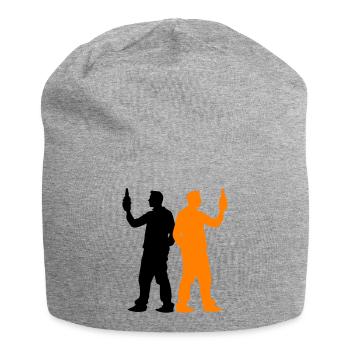 Junggesellenabschied Crew Gruppe - Jersey-Beanie - Grau meliert - Vorne