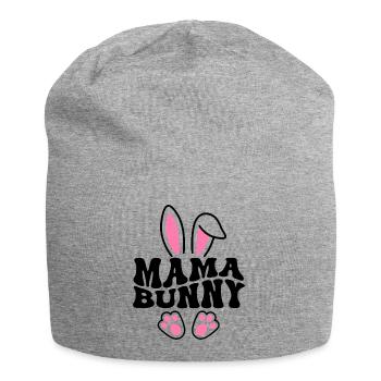 Mama Bunny - Jersey Beanie - heather grey - Front