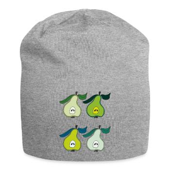 Bois de poirier coloré - Bonnet en jersey - gris chiné - Devant