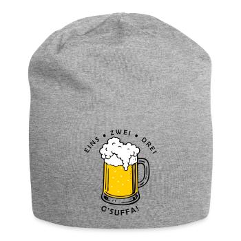 Like zwei drei - g'sigh! - Jersey-Beanie - Grau meliert - Vorne