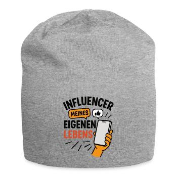 Influencer of my own life - Jersey Beanie - heather grey - Front