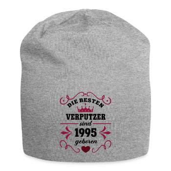 1995 Plasterer Birthday colleague plasterer - Jersey Beanie - heather grey - Front