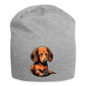 Dachshund, Dachshund Owner, Dachshund Lover, Dachshund - Jersey Beanie - heather grey - Front