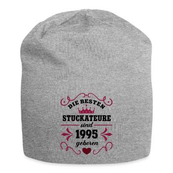 1995 Plasterer Birthday colleague plasterer - Jersey Beanie - heather grey - Front