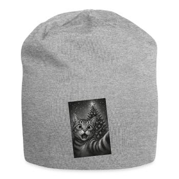 Katzenaugen Weihnachtstraum - Jersey-Beanie - Grau meliert - Vorne