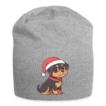 Welpen-Weihnachtszeichentrick - Jersey-Beanie - Grau meliert - Vorne