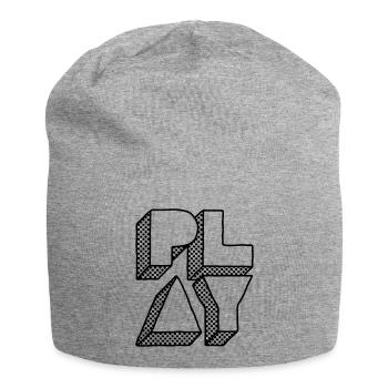 Press Play – Musik Party DJ Design - Jersey-Beanie - Grau meliert - Vorne