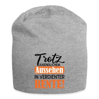 Appearance instead of Pension Satire Pension 2026 - Jersey Beanie - heather grey - Front