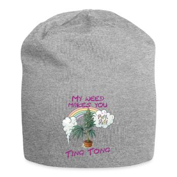 Ting Tong - Jersey-Beanie - Grau meliert - Vorne