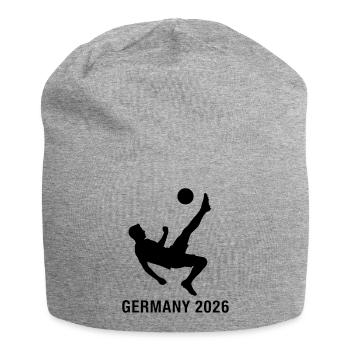 Germany 2026 Fußball Schuss Fan - Jersey-Beanie - Grau meliert - Vorne