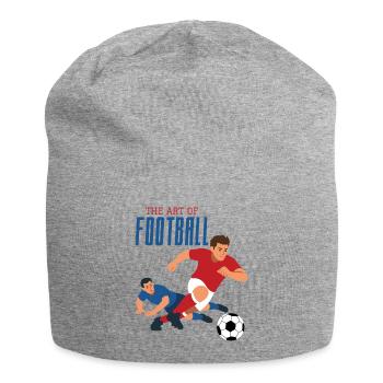 L’art du football, le dribble - Bonnet en jersey - gris chiné - Devant