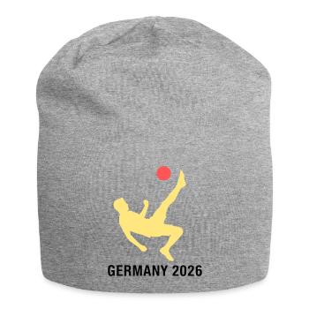 Fußballer 2026 Deutschland Fan - Jersey-Beanie - Grau meliert - Vorne