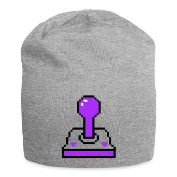 Arcade Joystick Retro Konsole - Jersey-Beanie - Grau meliert - Vorne