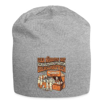 Narrativ Haltbarkeit - Jersey-Beanie - Grau meliert - Vorne