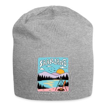 Saarland, Schwenkkultur seit immer!  - Jersey-Beanie - Grau meliert - Vorne