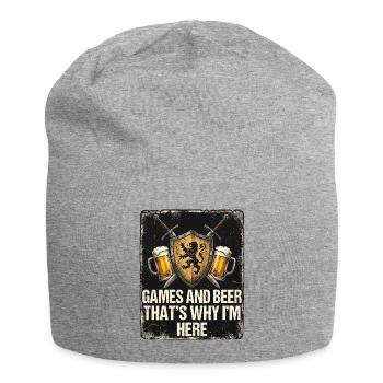 Mittelalter Spiele Und Bier - Jersey-Beanie - Grau meliert - Vorne