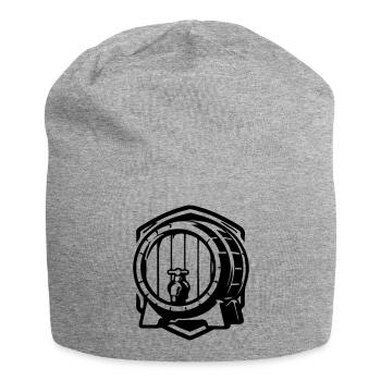 Bierfass Symbol Bier - Jersey-Beanie - Grau meliert - Vorne