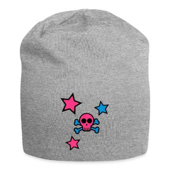 skull - Bonnet en jersey - gris chiné - Devant