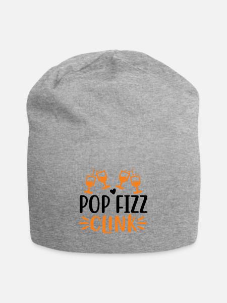 Pop Fizz Clink 01 - Jersey Beanie - heather grey