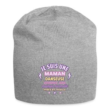 Maman danseuse, cadeau fête des mères, Danse - Bonnet en jersey - gris chiné - Devant
