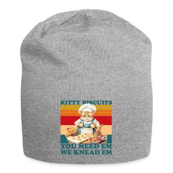 Kitty Biscuits Cat Cat Biscuits Baker Baker - Jersey Beanie - heather grey - Front