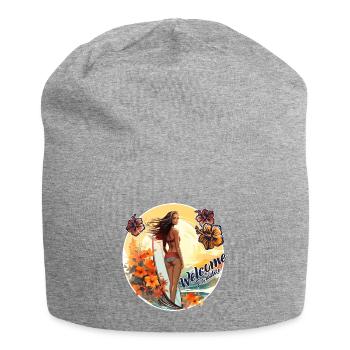 SURFING PARADISE!! - Bonnet en jersey - gris chiné - Devant