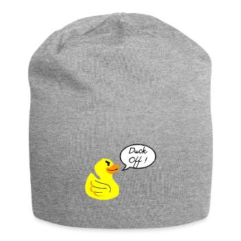 Canard en colère - Bonnet en jersey - gris chiné - Devant