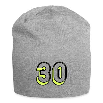 30 JAHRE. 30-JÄHRIGES JUBILÄUM. GEBURTSTAG 30 JAHRE. 30 - Jersey-Beanie - Grau meliert - Vorne