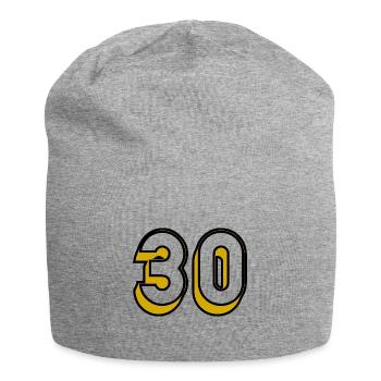 30. 30 ANS. 30e ANNIVERSAIRE. ANNIVERSAIRE 30 ANS - Bonnet en jersey - gris chiné - Devant