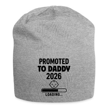 Pregnancy Announcement Soon Dad - Jersey Beanie - heather grey - Front