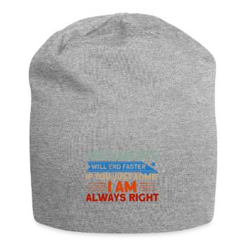 Ironie Sarcasme Sarcastique cadeau - Bonnet en jersey - gris chiné - Devant