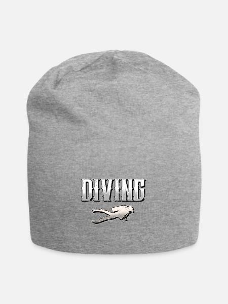 Taucher Tauchen - Jersey-Beanie - Grau meliert