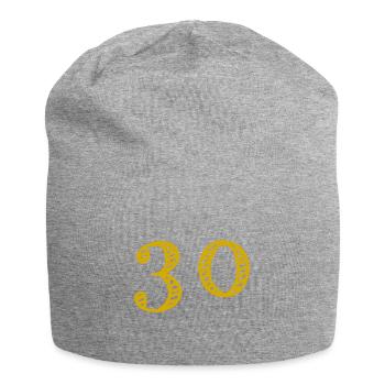 30 JAHRE. 30-jähriges JUBILÄUM. JUBILÄUM 30 JAHRE. 30 - Jersey-Beanie - Grau meliert - Vorne