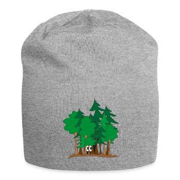 Im Wald - Jersey-Beanie - Grau meliert - Vorne