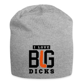 Ich liebe Penis - Jersey-Beanie - Grau meliert - Vorne