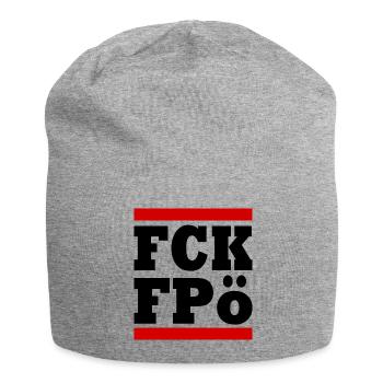 Fck fpö - Jersey Beanie - heather grey - Front