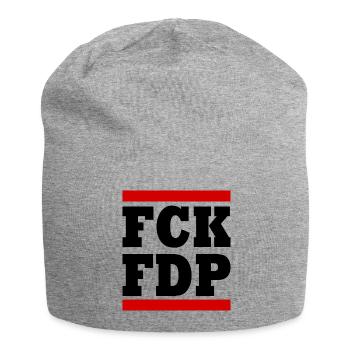 Fck fdp - Bonnet en jersey - gris chiné - Devant