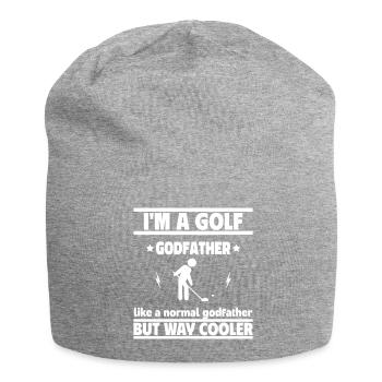 Patenonkel Golfer, viel cooler als ein normaler - Jersey-Beanie - Grau meliert - Vorne