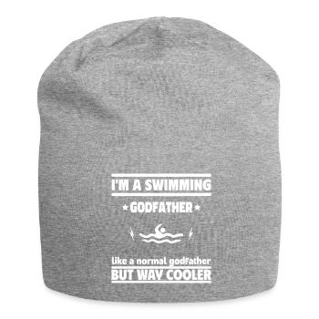 Parrain et nageur – plus frais que d’habitude - Bonnet en jersey - gris chiné - Devant