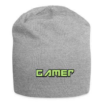 Gamer - Jersey-Beanie - Grau meliert - Vorne