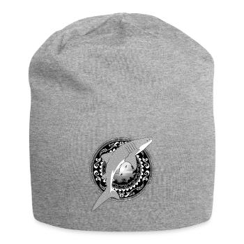 Whale Shark Hawaiian - Jersey Beanie - heather grey - Front