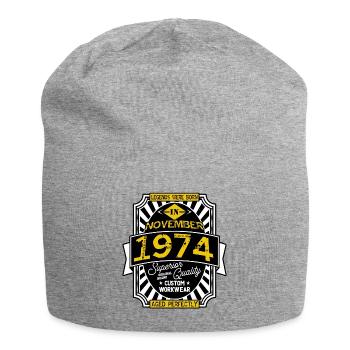 NOVEMBER 1974 - Jersey-Beanie - Grau meliert - Vorne