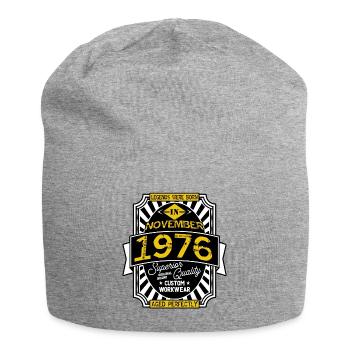 NOVEMBER 1976 - Jersey-Beanie - Grau meliert - Vorne