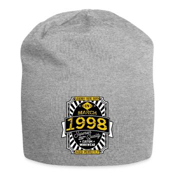 1998 MÄRZ - Jersey-Beanie - Grau meliert - Vorne