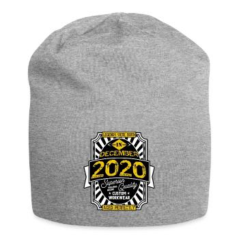 2020 DEZEMBER - Jersey-Beanie - Grau meliert - Vorne