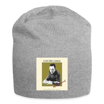 Soyez cool comme Albert Camus! - Bonnet en jersey - gris chiné - Devant
