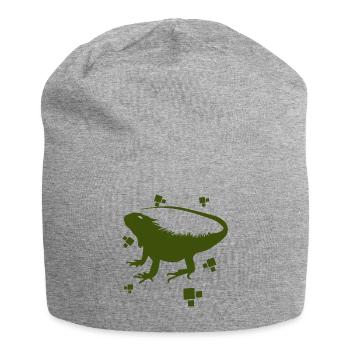 Bartagame - Amphibie Tier - Jersey-Beanie - Grau meliert - Vorne