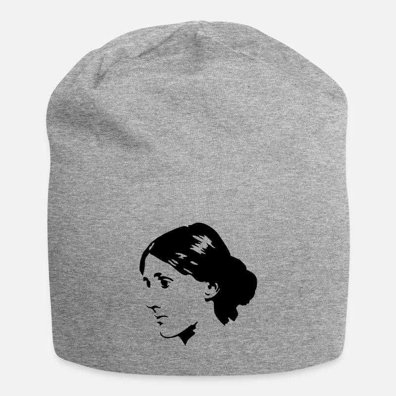 Virginia Woolf - Jersey-Beanie - Grau meliert