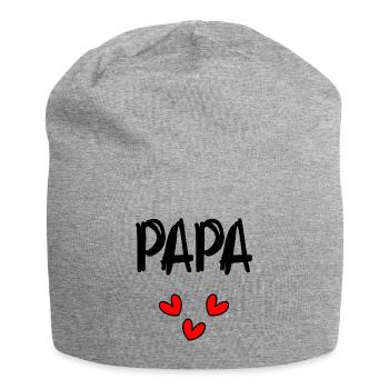 DAD. FATHER'S DAY. HAPPY DADDY'S DAY. HAPPY BIRTHDAY - Jersey Beanie - heather grey - Front